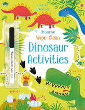 Load image into Gallery viewer, Usborne Wipe-Clean Dinosaur Clean Book

