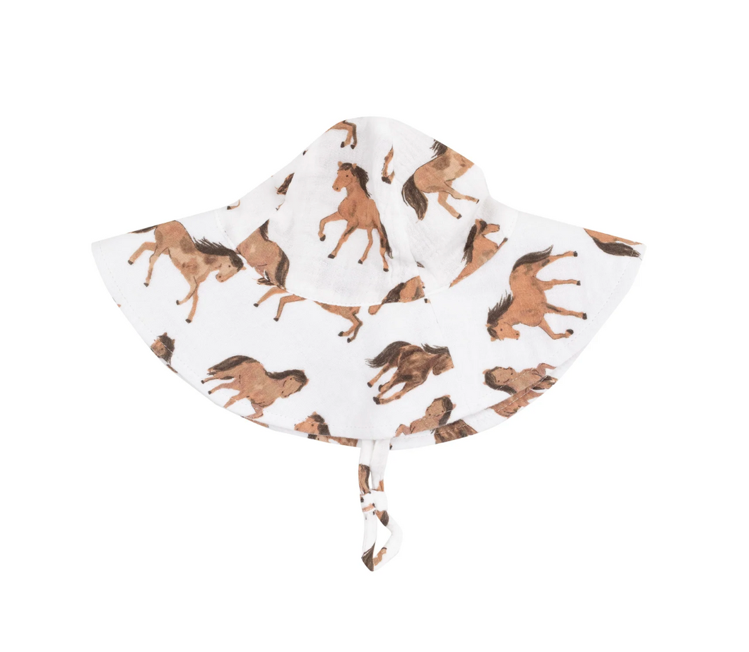 Angel Dear Wide Brim Sunhat Horses