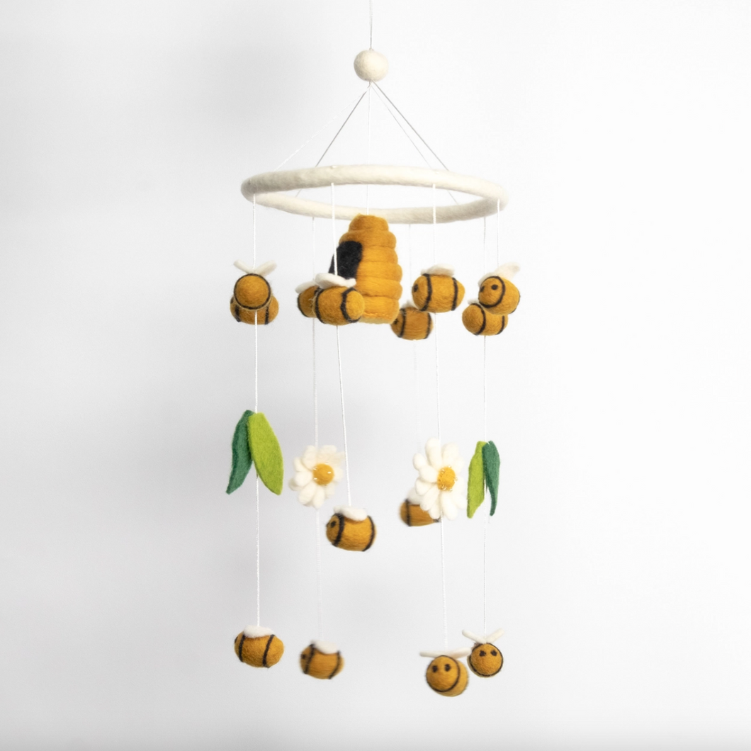 The Winding Road Baby Mobile Flying Bee Nursery Decor
