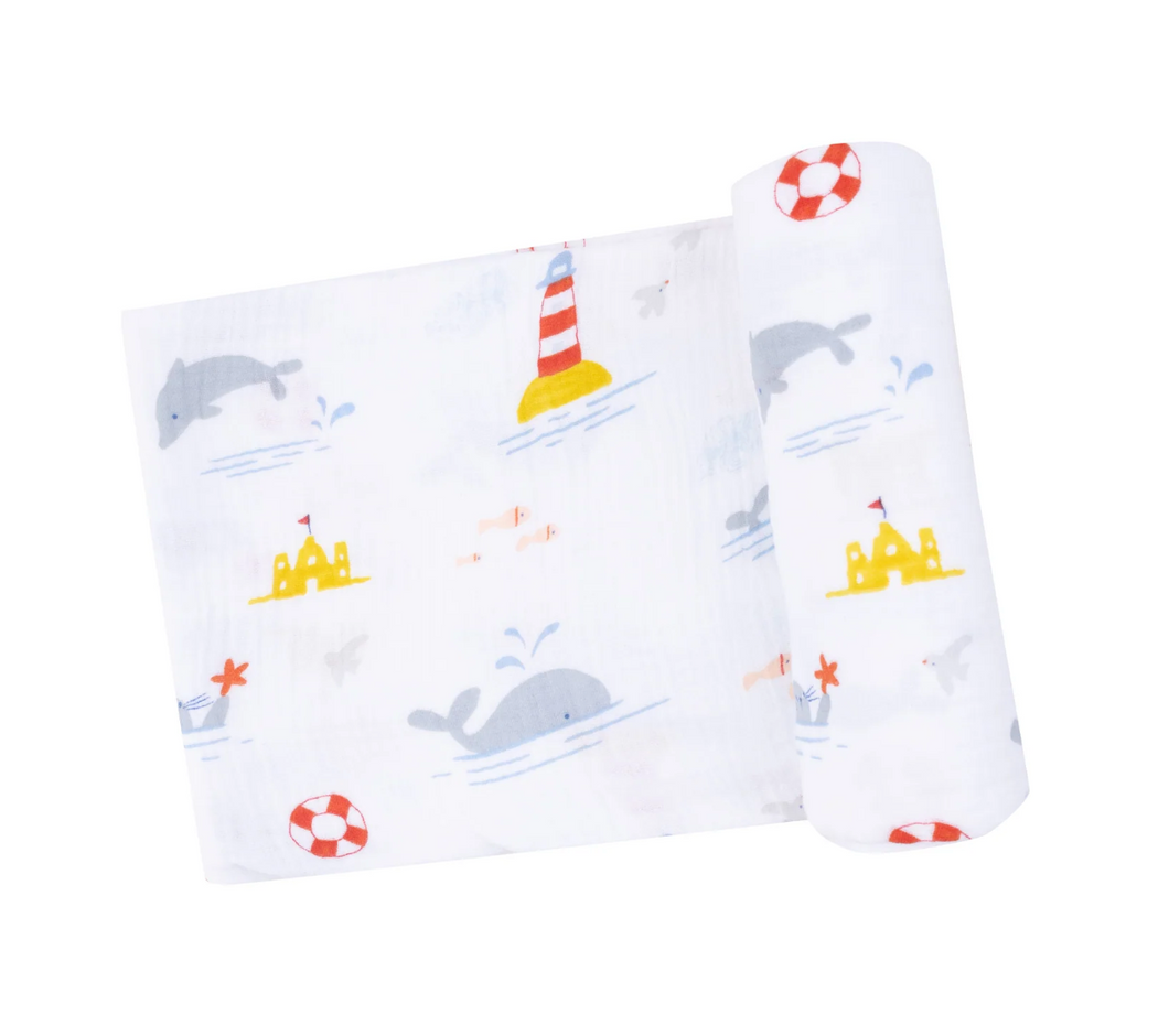 Ange Dear Swaddle Blanket Take Me To The Sea