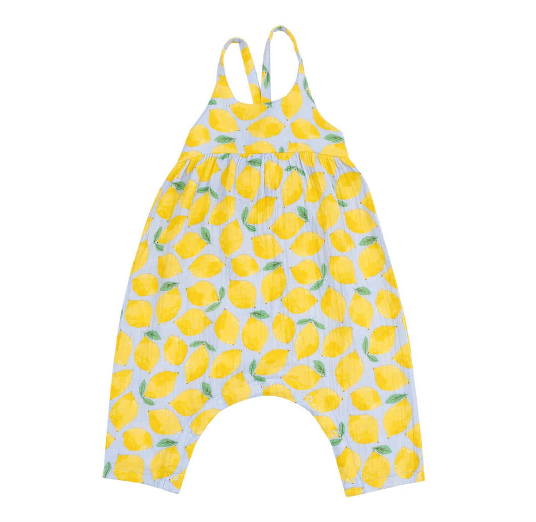Angel Dear Tie Back Romper Sunny Lemons