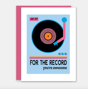 Congratulations Card Awesome Turntable