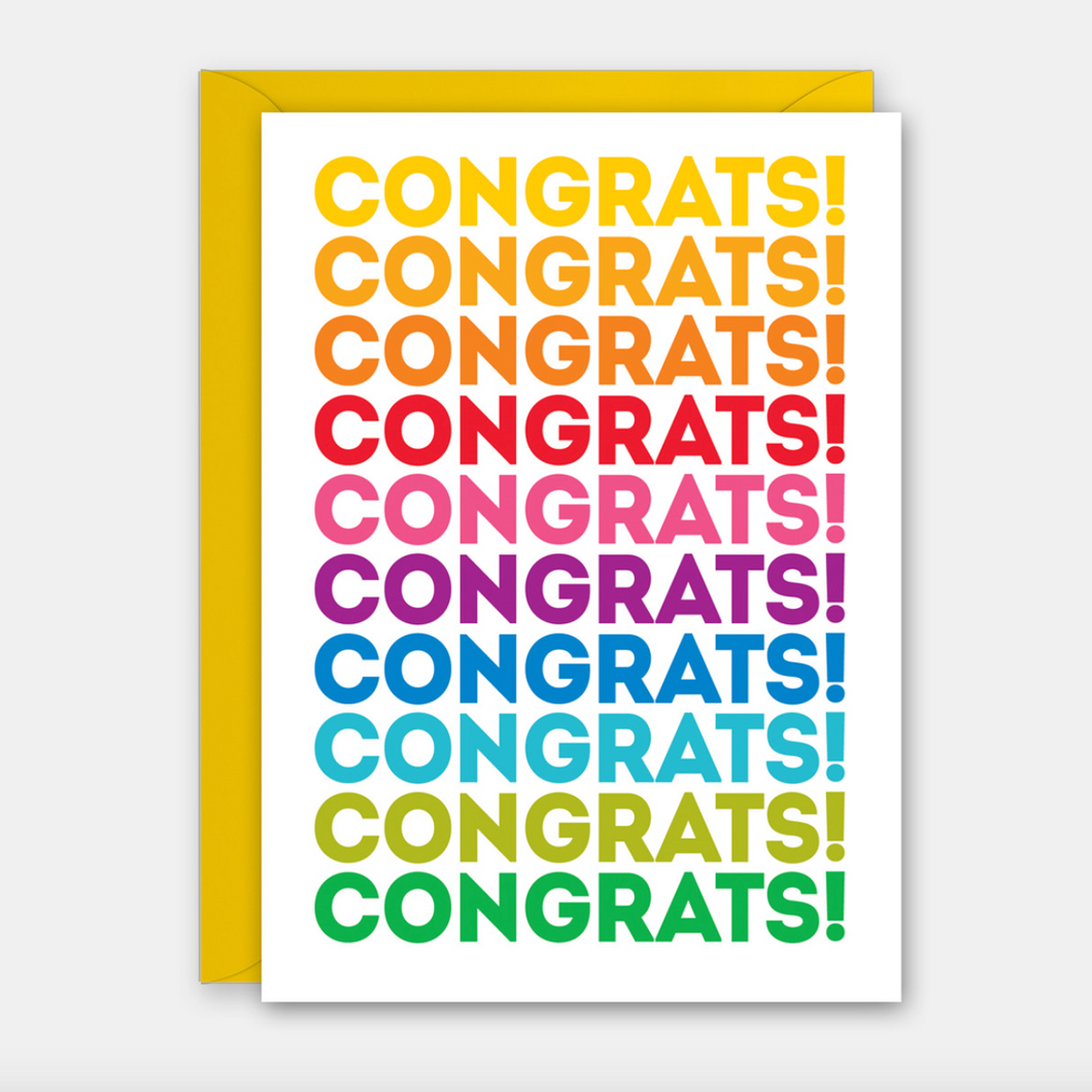 Congratulations Card Congrats Repeat
