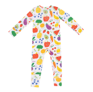 Angel Dear Eat The Rainbow 2 Way Zipper Footie