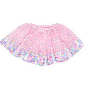 Great Pretenders Neon Pink Party Fun Sequins Skirt Size 4-6