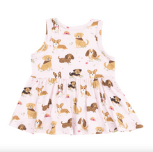 Load image into Gallery viewer, Angel Dear Best Friends Dogs Pink Peplum Tank Top and Bike Short
