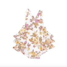 Load image into Gallery viewer, Angel Dear Anna May Floral Ruffle Sunsuit Size 3-6m
