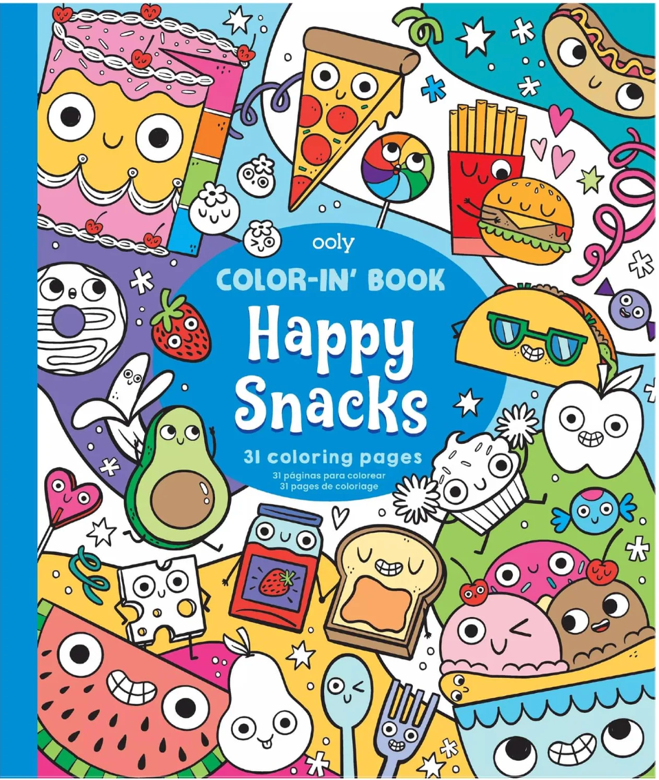 Ooly Color-in Book Happy Snacks
