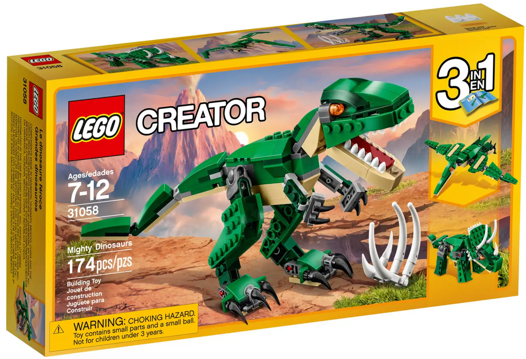Lego Creator Mighty Dinosaurs 174 Pieces Ages 7-12