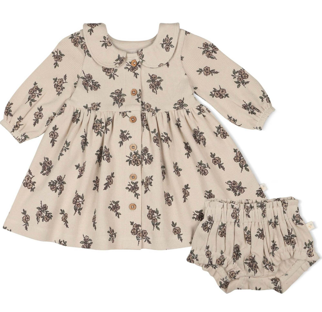 Makemake Organics Collared Dress Posy