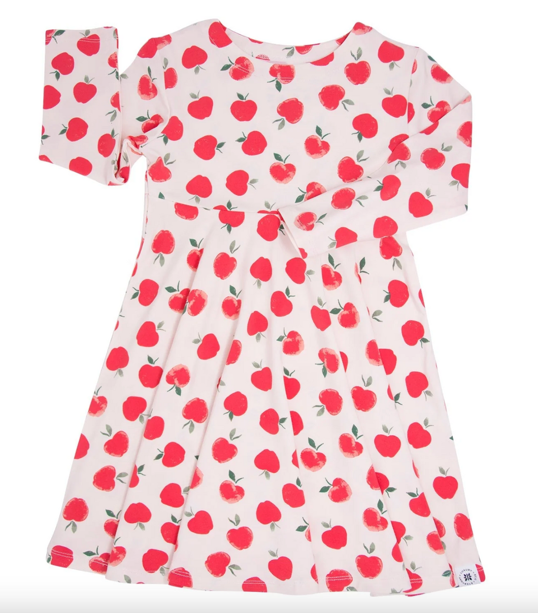 Sweet Bamboo Swirly Girl Dress Snow White