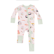 Load image into Gallery viewer, Angel Dear Sushi Pink 2 Way Zipper Romper Size 12-18m
