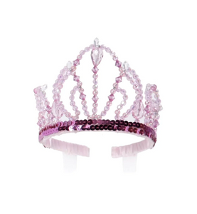 Great Pretenders Deluxe Princess Tiara Dark Pink