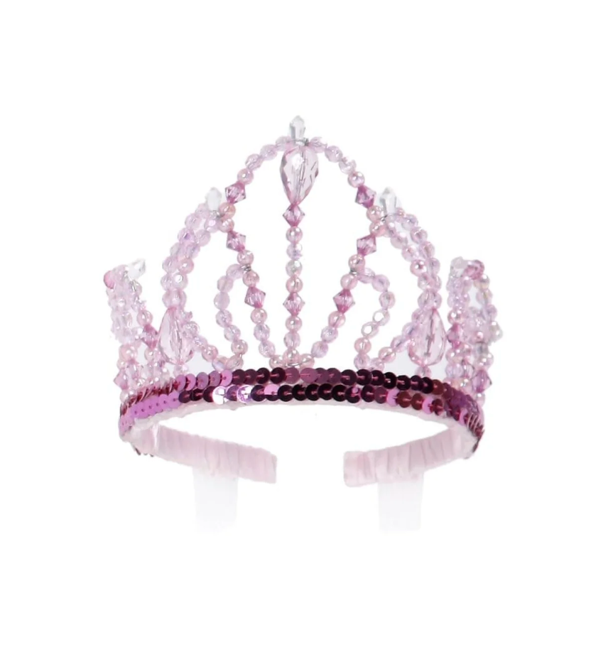 Great Pretenders Deluxe Princess Tiara Dark Pink