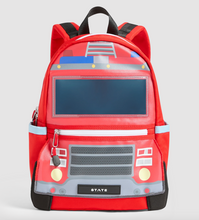 Laden Sie das Bild in den Galerie-Viewer, State Bags Kane Mini Backpack Firetruck
