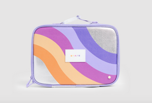 State Bags Metallic Rodgers Lunch Box Rainbow Wave