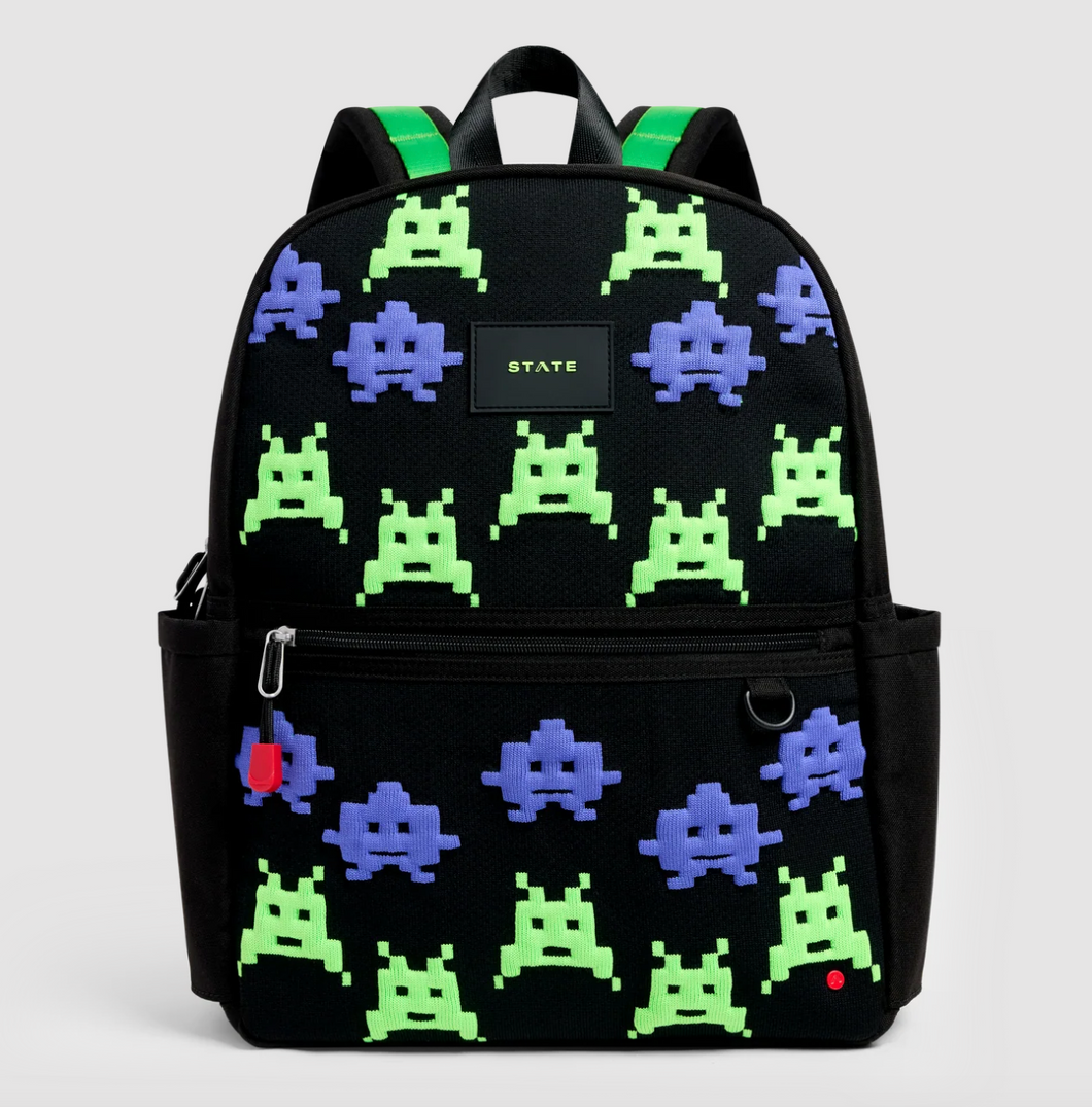 State Bags Intarsia Kane Double Pocket Space Invaders
