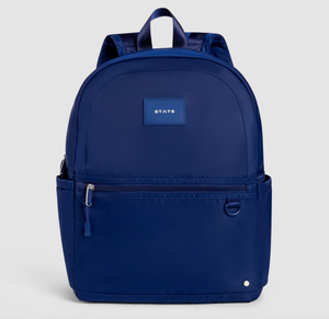 State Bags Nylon Kane Double Pocket Backpack Navy