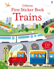 Load image into Gallery viewer, Usborne First Sticker Book Trains
