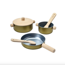 Load image into Gallery viewer, Plan Toys Cooking Utensils Set
