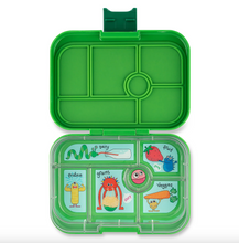 Load image into Gallery viewer, Yumbox Leakproof Bento Box for Kids Original Jurassic Green (Funny Monsters)
