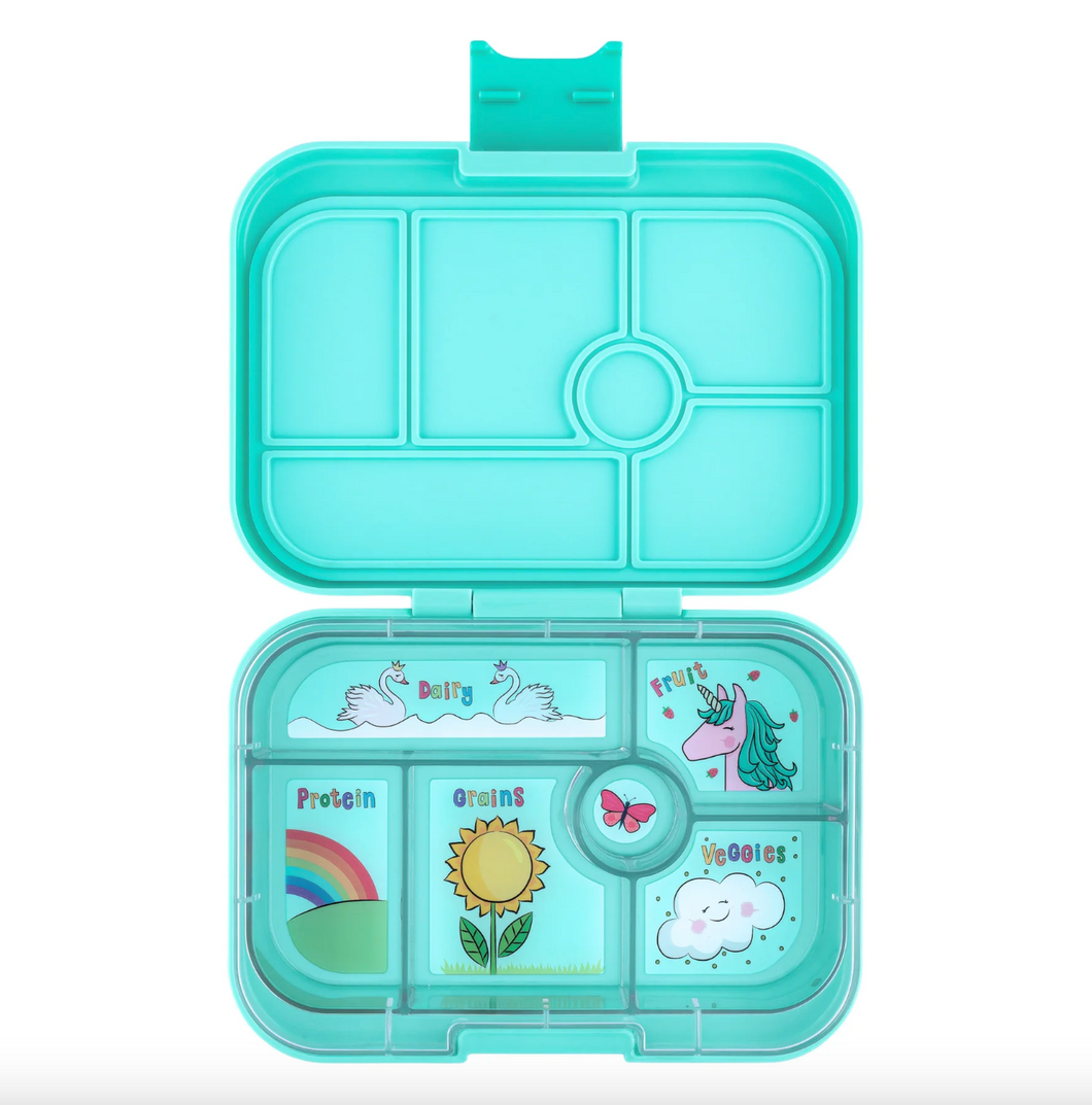 Yumbox Leakproof Bento Lunch Box for Kids Miami Aqua (Unicorn)
