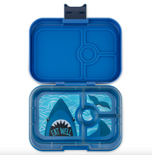 Load image into Gallery viewer, Yumbox Leakproof Bento Box for Sandwiches Surf Blue with Shark Tray

