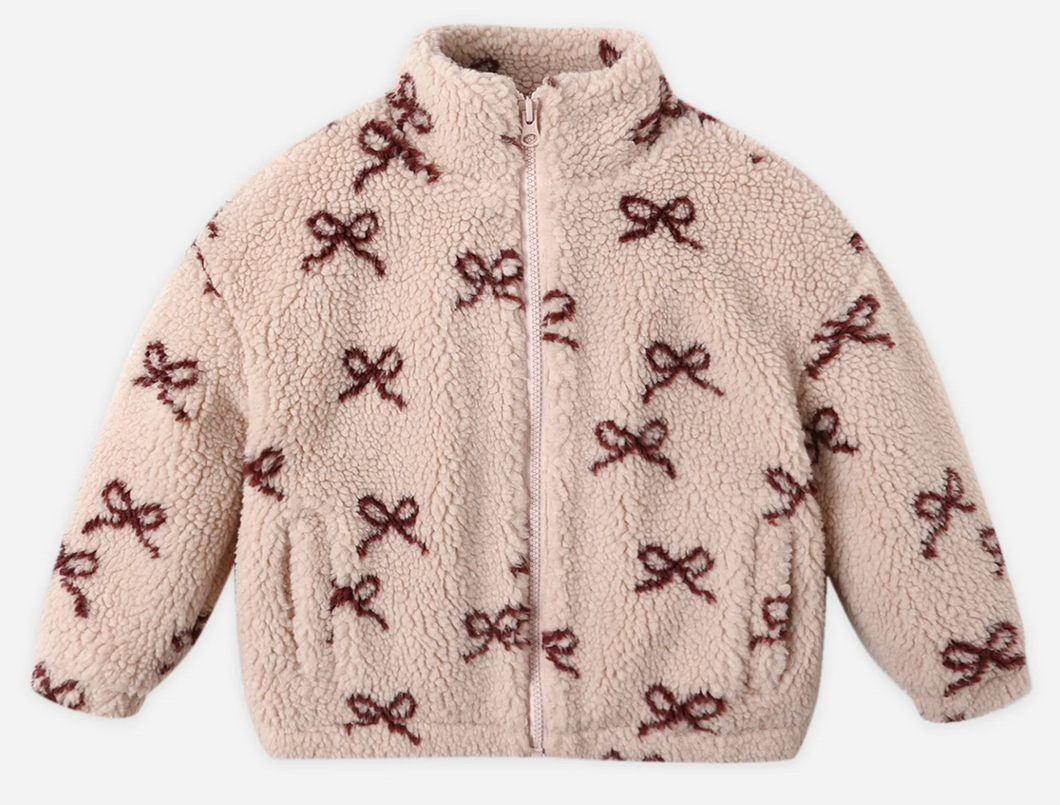 Rylee + Cru Coco Jacket Bows Blush