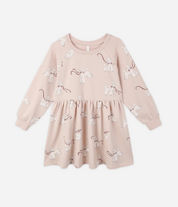 Rylee + Cru Raglan Dress Poodles