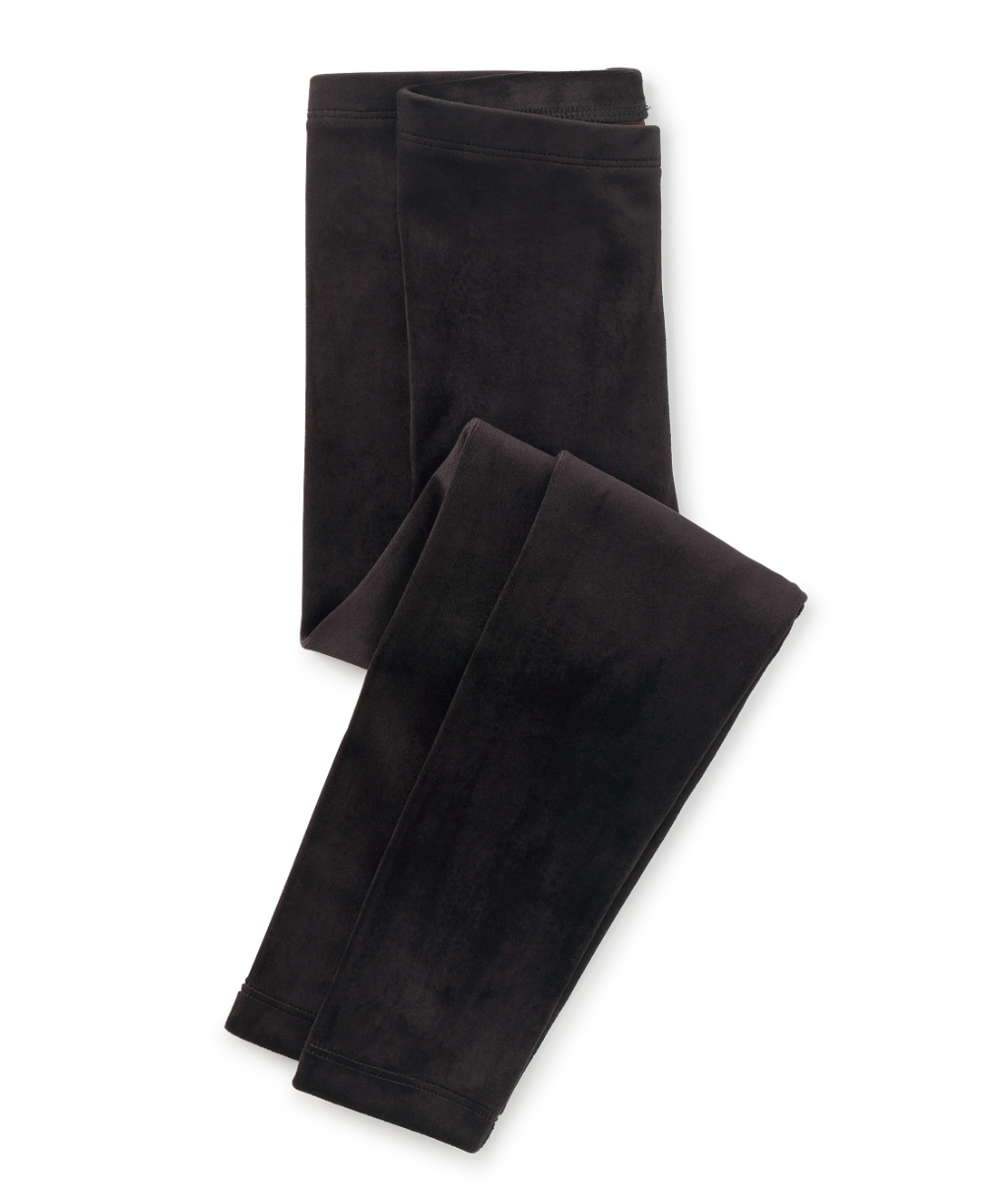 Tea Collection Velour Leggings Jet Black
