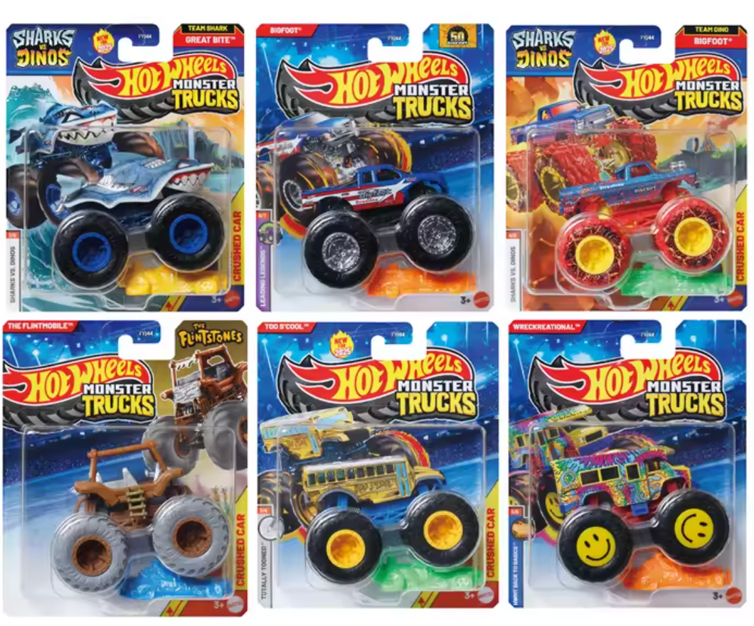 Hot Wheels Monster Trucks Sharks Vs. Dinos