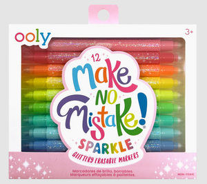 Ooly Make No Mistake Sparkle Glittery Erasable Markers