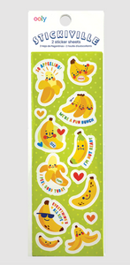 Ooly Stickiville Skinny Stickers Lil Bananas 2 Sheets