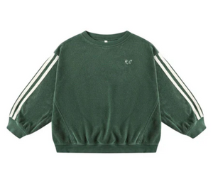 Rylee + Cru Oversized Sweatshirt Green