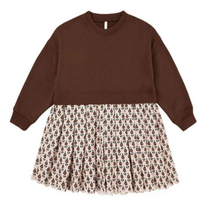 Rylee + Cru Sweatshirt Dress Vintage Bloom