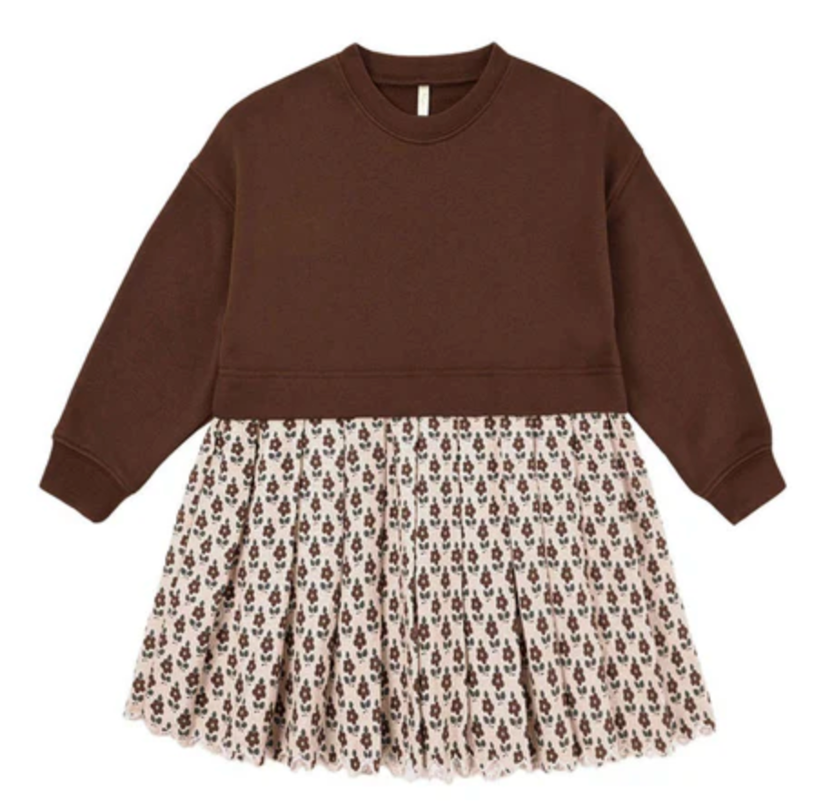 Rylee + Cru Sweatshirt Dress Vintage Bloom