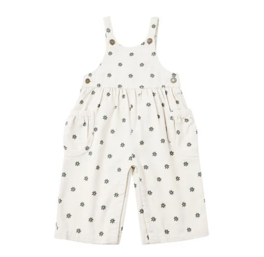 Rylee + Cru Wide Leg Overall Mini Daisy