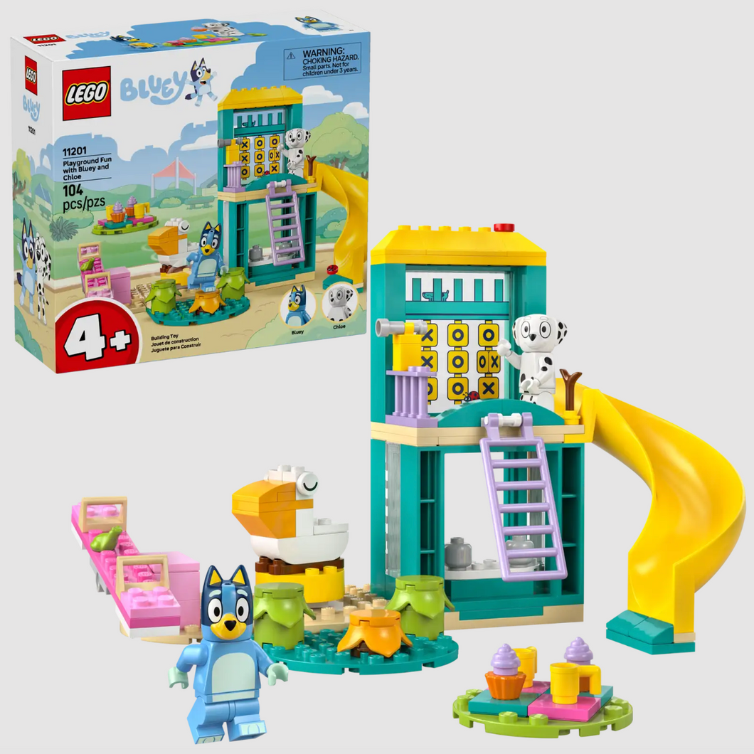 Lego Bluey Playground Fun With Bluey and Chloe 104 Pieces 4+