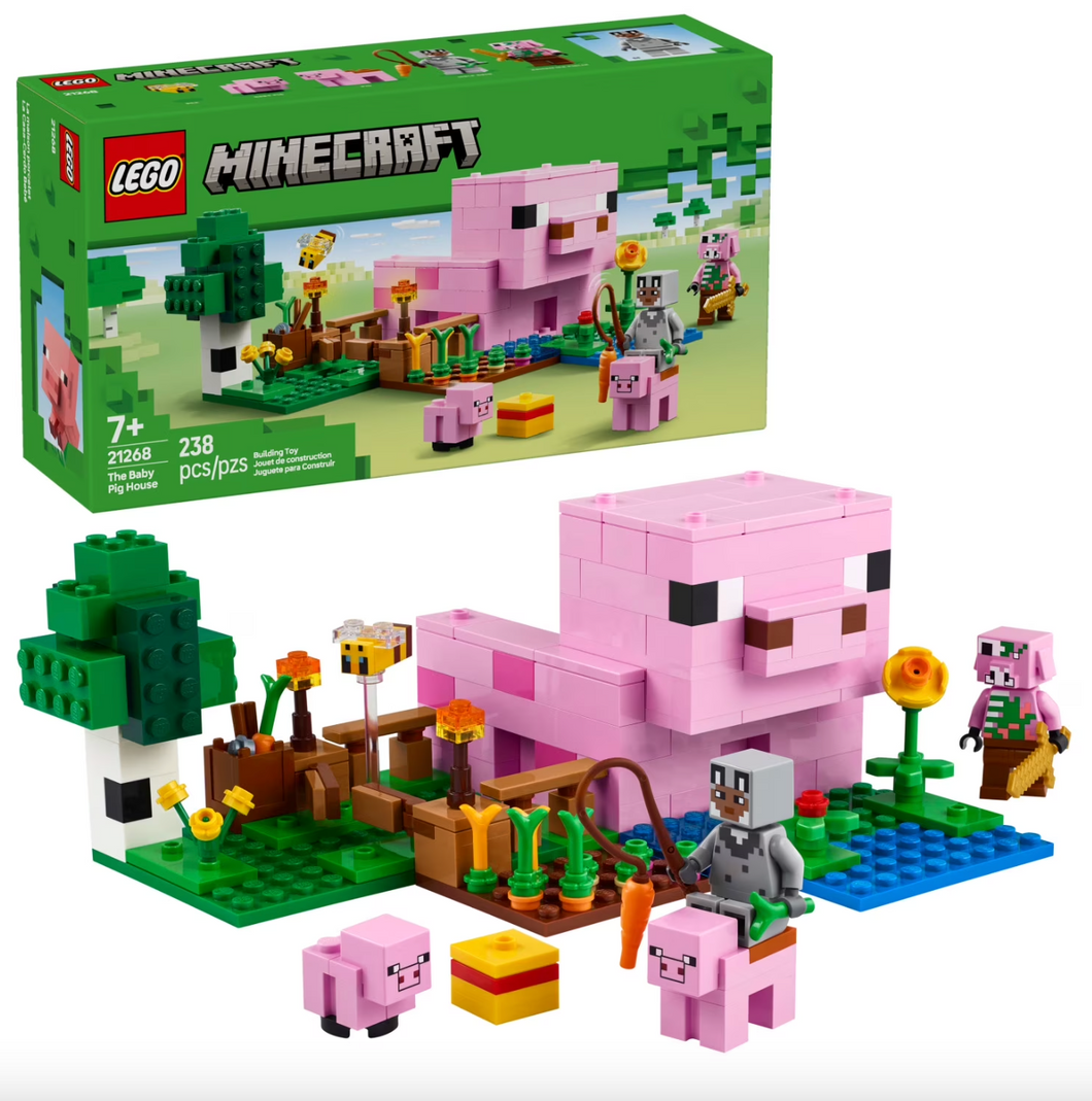 Lego Minecraft The Baby Pig House 7+ 238 Pieces