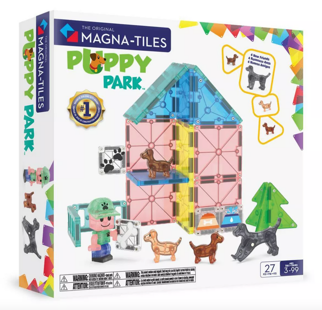 Magna-Tiles Puppy Park 27 Piece Set