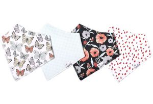 Copper Pearl Bandana Bibs 4-Pack Dot
