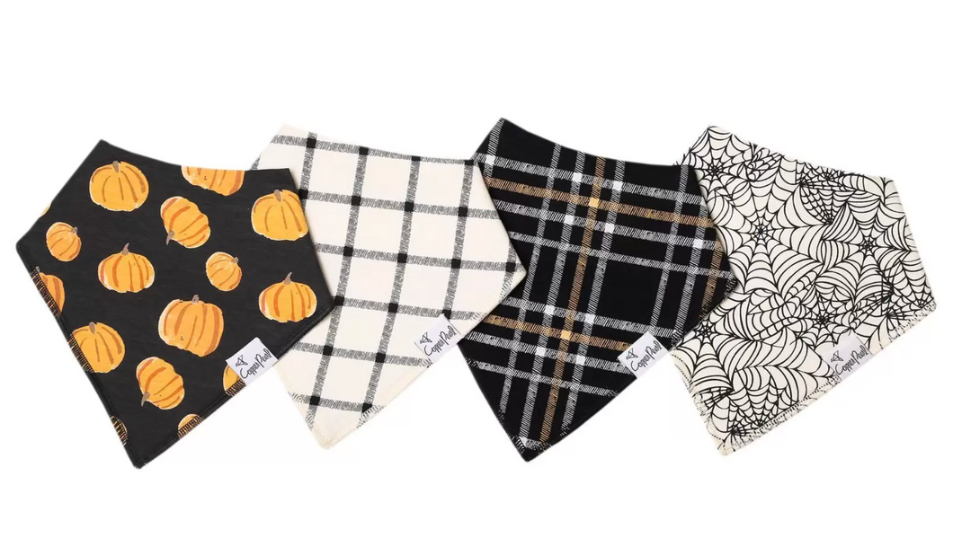 Copper Pearl Bandana Bibs 4-Pack Patch
