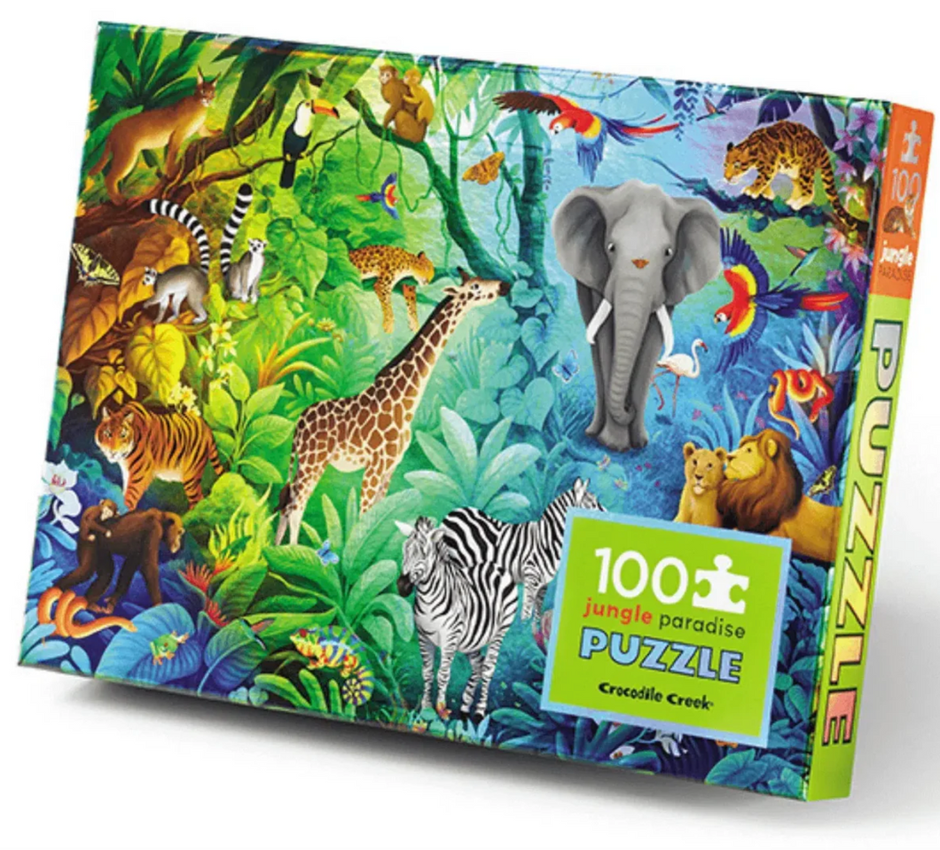 Crocodile Creek Jungle Paradise Puzzle 100 Piece