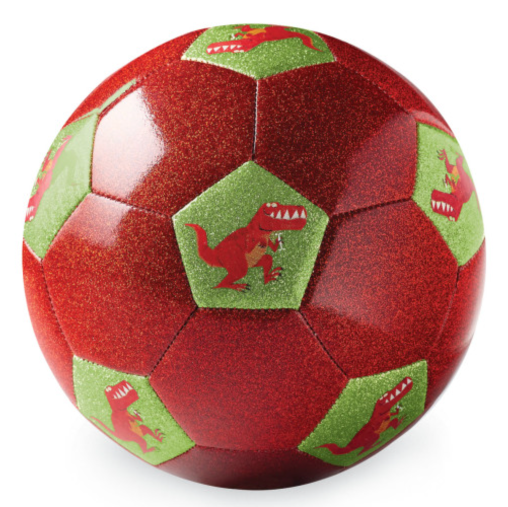 Crocodile Creek Glitter Soccer Ball Dinosaur Size 3