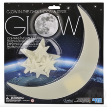 Load image into Gallery viewer, Glow-In-The-Dark Moon &amp; Stars
