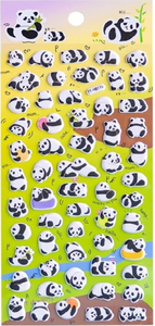 Panda Puffy Sticker