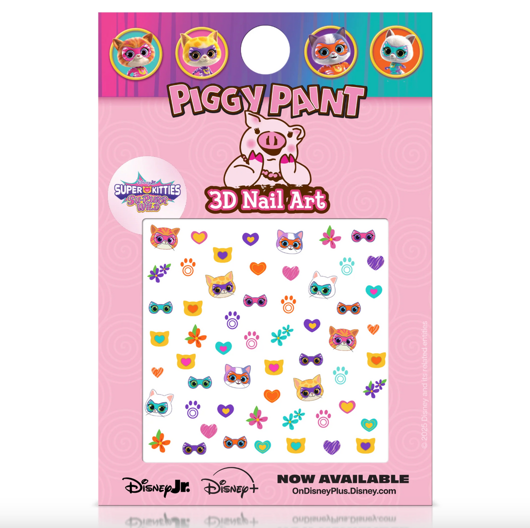 Piggy Paint 3D SuperKitties Nail Art