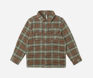 Rylee + Cru Pocketed Flannel Shirt Holiday Plaid
