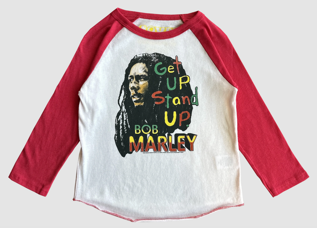 Rowdy Sprout Bob Marley Get Up Recycled Raglan Tee