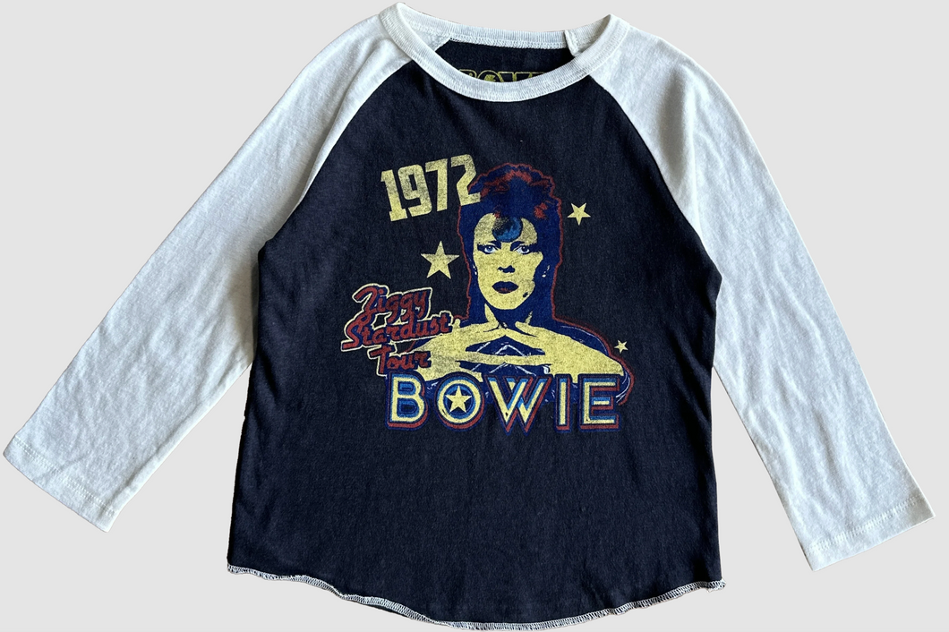 Rowdy Sprout Bowie Ziggy Stardust Recycled Raglan Tee